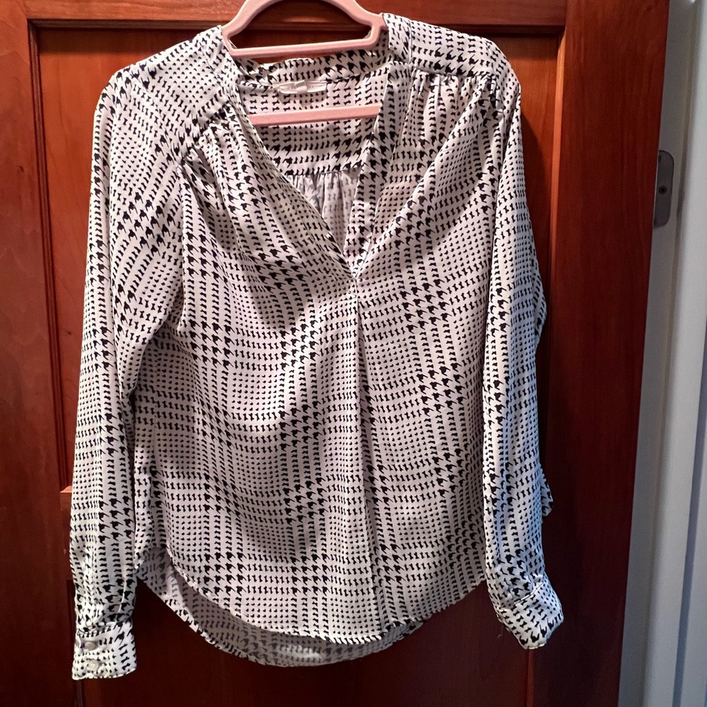 Houndstooth Blouse
